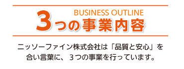 ３つの事業内容